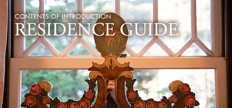 CONTENTS OF RESIDENCE GUIDE